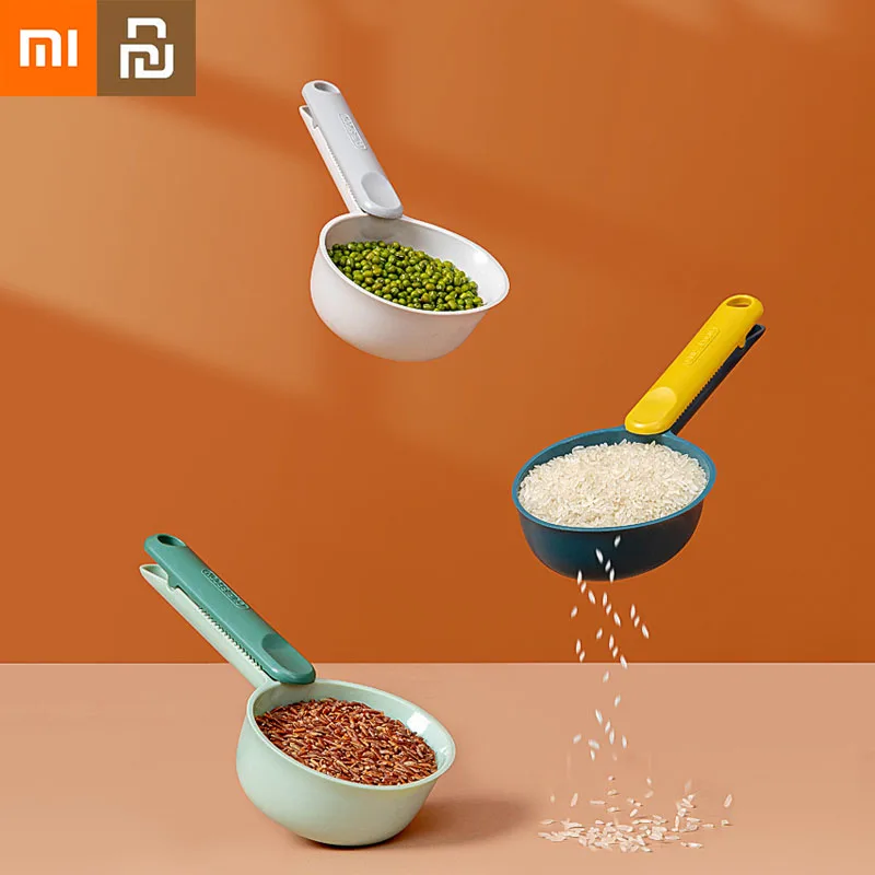 

Многофункциональная ложка Xiaomi Youpin для риса, измерительная ложка для муки, зерен, большой емкости, для кухни и дома