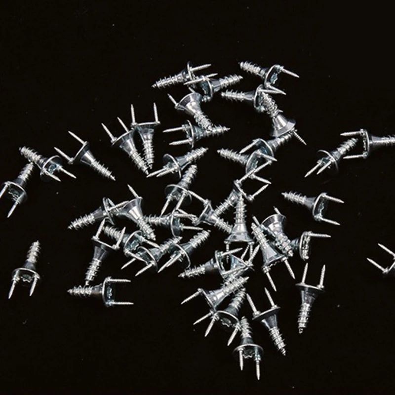 

50PCS Y Shape Double-headed Self-tapping Screws 15/25/35mm Two Direction Fix Claw Nails Baseboard Fixing Seamless Nail