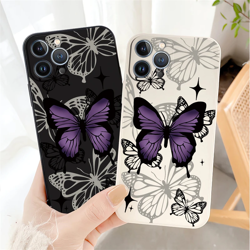 Винтажный чехол для телефона с принтом бабочки OPPO A78 A76 A74 A60 A57 A54 A53 A38 A31 A17 A16K A15 A9