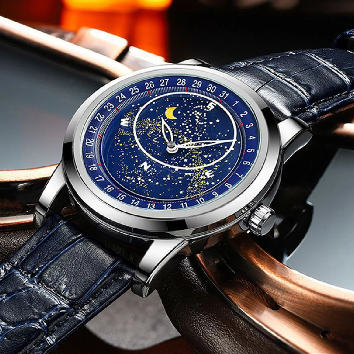 

Часы Reloj Hombre мужские механические, Романтические Роскошные автоматические спортивные водонепроницаемые из стали 316L, Seiko Move