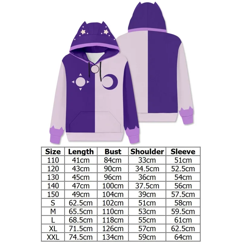 Аниме мультфильм Сова Косплей Дом 3 толстовка с кошачьими ушками King женский