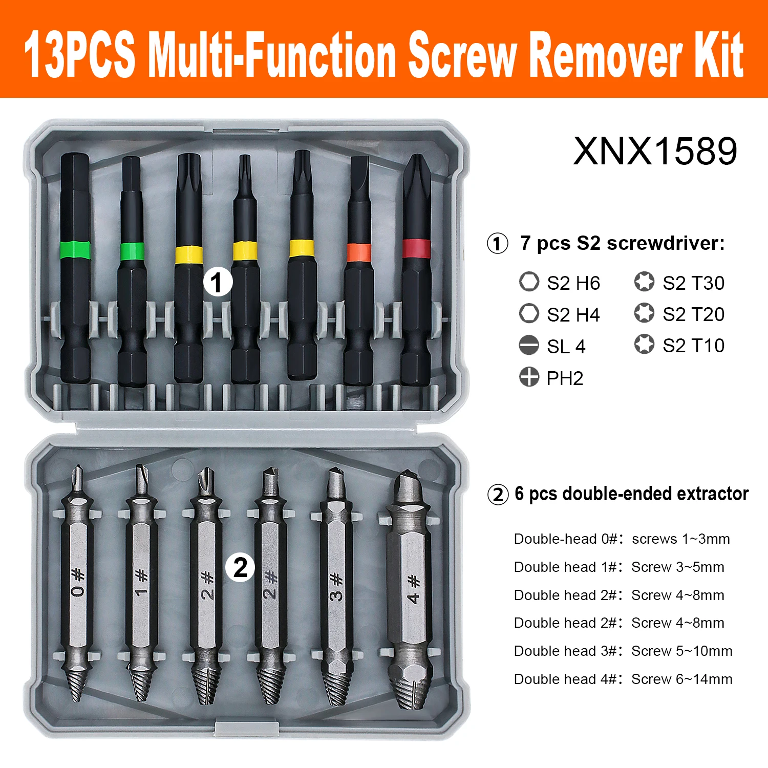 13 Шт. Многофункциональный Набор Экстракторов Для Винтов Искусственная Сломанная