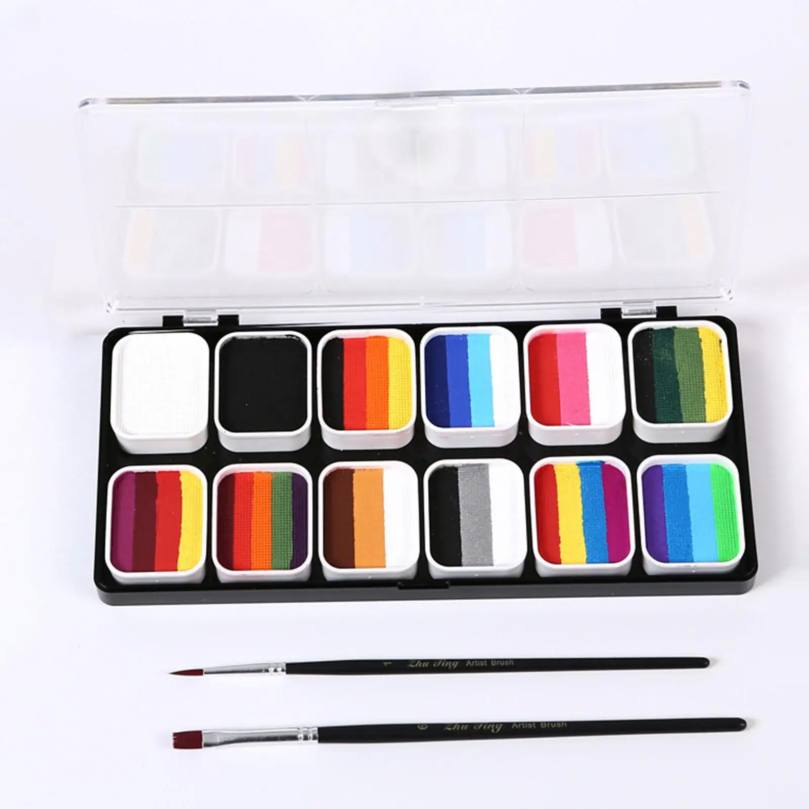 

Face Body Paint Set Professional Vibrant Colors Painting Supplies Painting Palette for Events Festival Dancing Cosplay Adults