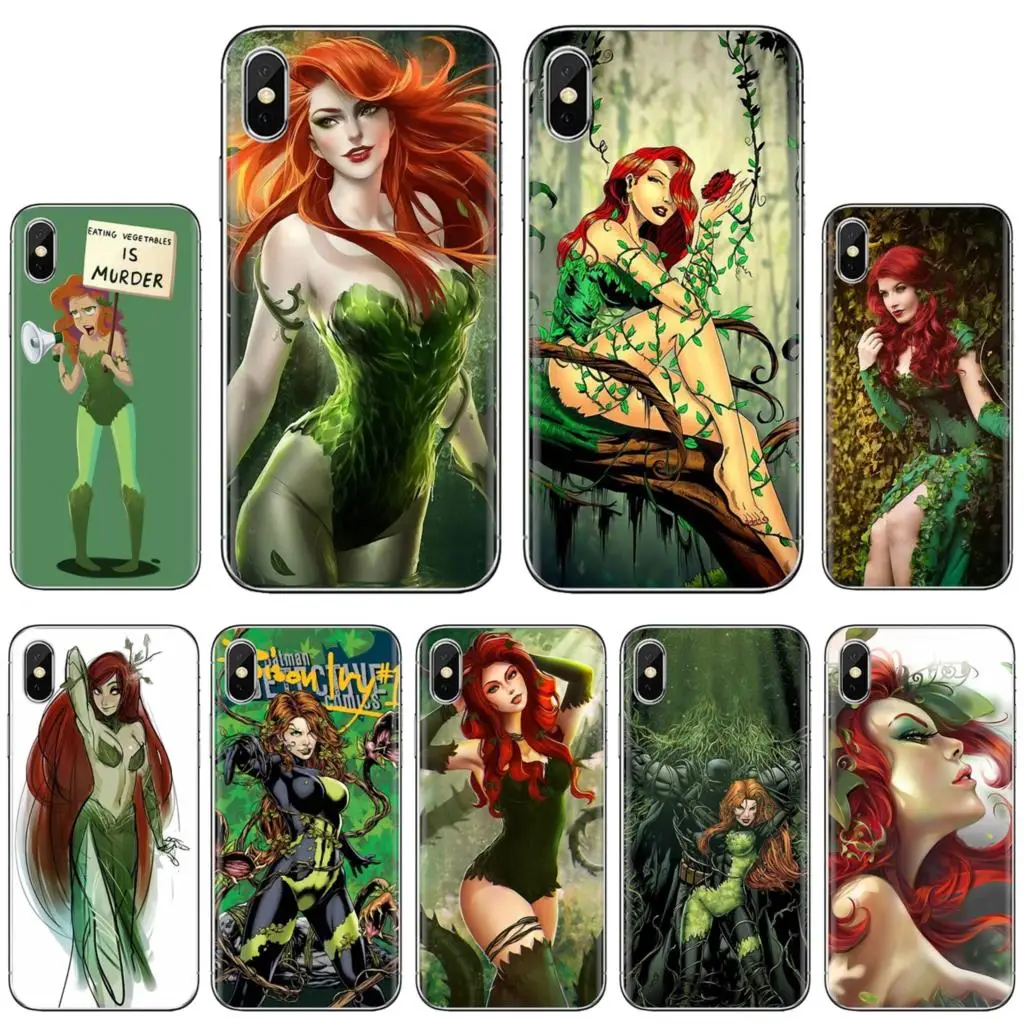 Ядовитый плющ Бэтмен супергерой для iPhone 10 11 12 13 Mini Pro 4S SE 5C 6 6S 7 8 X XR XS Plus Max 2020 мягкий