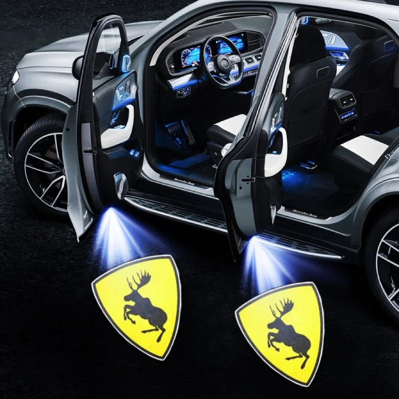 

2 шт. светодиодные лазерные лампы для дверей автомобиля для Volvo XC40 XC60 XC90 S80 S60 S60L V60 V40 XC70 S90 DESIGN аксессуары