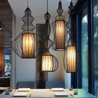 modern led pendant lamp black iron hanglamp window tooling coffee store pendant lights indoor lighting decor kitchen furniture