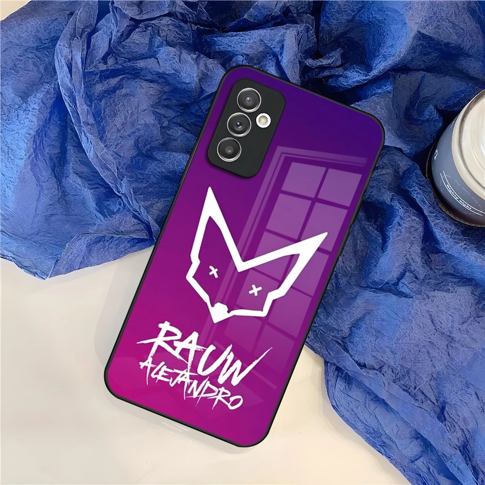 Фото Чехол Rauw Alejandro для Samsung Galaxy S26 S25 S24 S30 S21 S23 S20 S22 FE Pro Edge Ultra Plus, стеклянная накладка №3