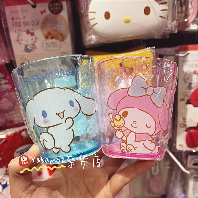 

260Ml Kawaii Sanrios Hello Kittys Cinnamoroll My Melody Kuromi Cute Cartoon Toothbrush Cup Gargle Cup Cold Drink Cup Kids Gift