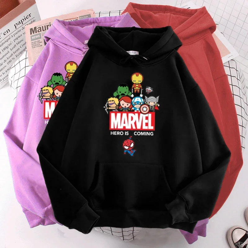 

New Marvel Super Hero Spiderman Hooded The Avengers Sweatshirt Hoodies Pullover ClothesHarajuku Men Women Autumn Winter Unisex