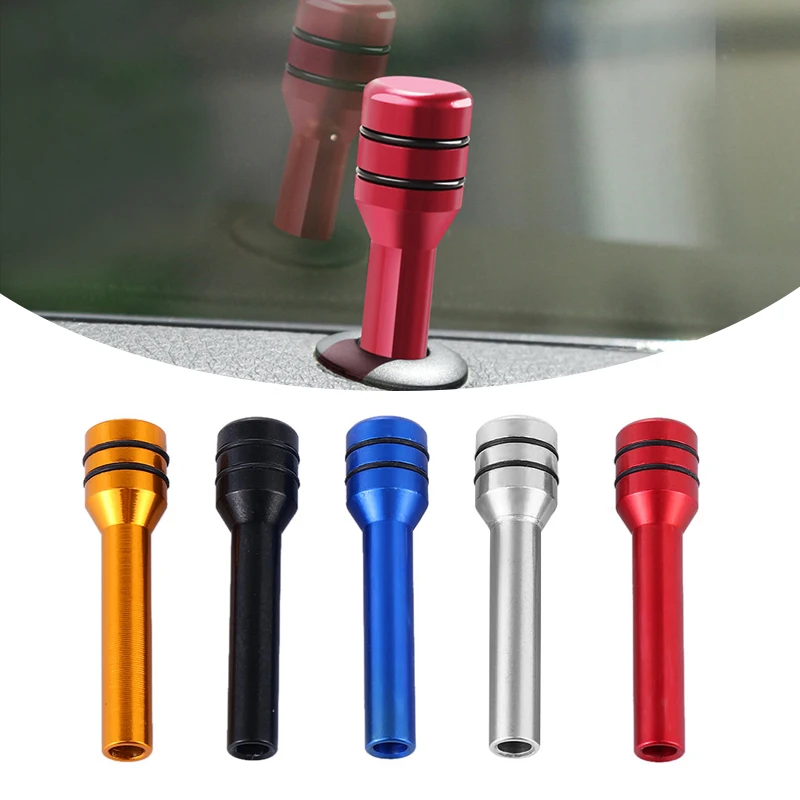 

Aluminum Alloy Universal 2 PCs/set Car Security Door Lock Pins Car Truck Interior Door Lock Knob Pull Pins Cor Accessories