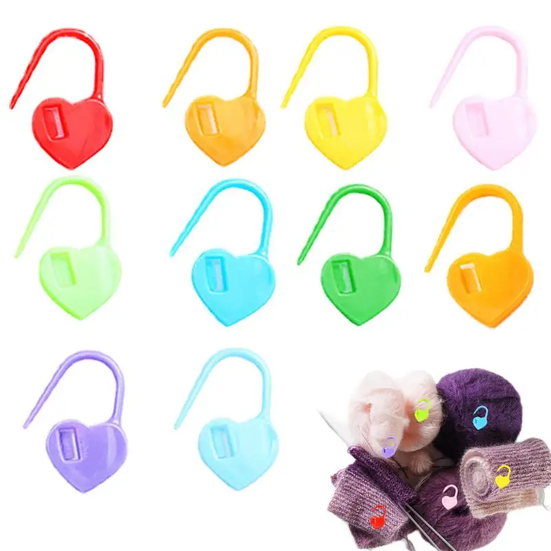 

Stitch Markers For Knitting Lightweight Plastics Crochet Pins With 10 Assorted Colors Stitch Ring Markers For Knitting Sewing