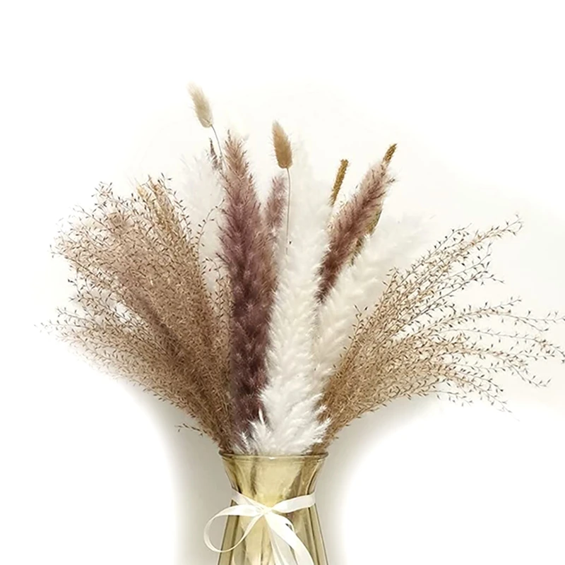 

40 шт., декоративная пампасная трава, 17 дюймов