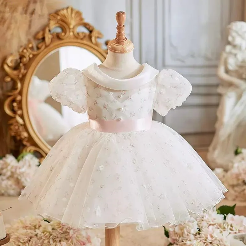 Новинка 2024 детское вечернее платье принцессы для приема гостей свадьбы дня