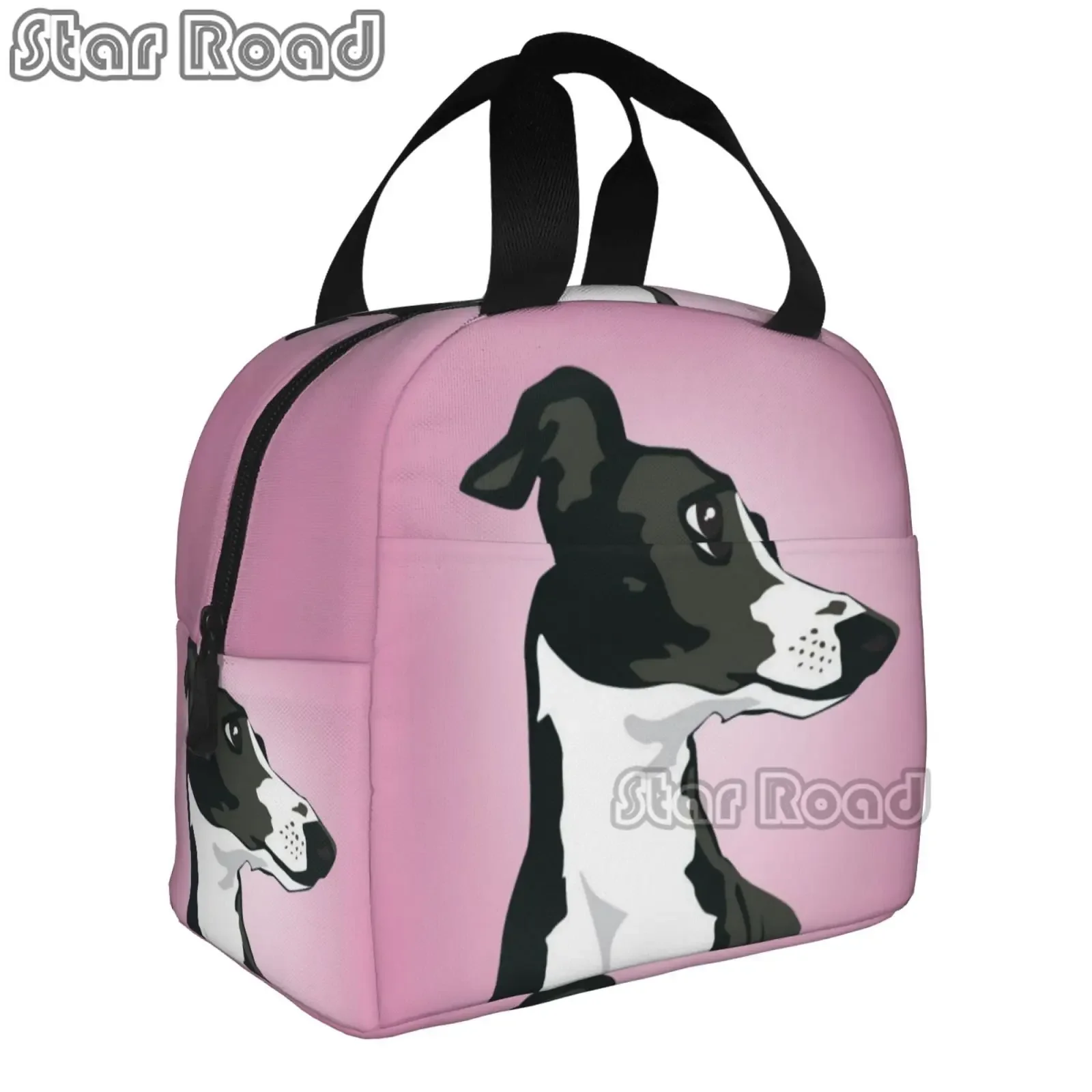 Забавная изолированная сумка для ланча Greyhound женщин герметичная щенков