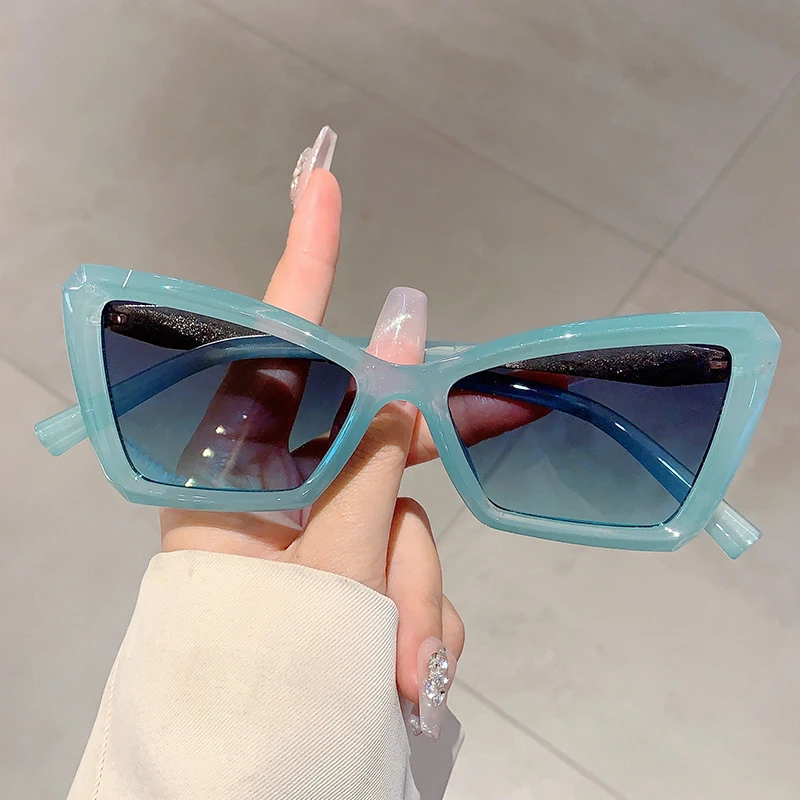 Женские винтажные солнцезащитные очки KAMMPT кошачий глаз новинка 2024 модные