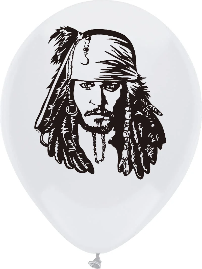 10pcs/lot 12inch Pirate Balloons Helium Latex Ballons Happy Birthday Party Decoration Baby Shower Boy Captain Jake Kid Globos - купить по
