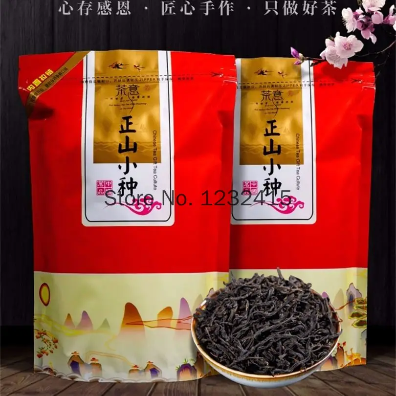 

2022 Fresh Chinese Tea Lapsang Souchong Super 250g Wuyi Black Tea in Bulk Bags Green Food for Health Care Tea Pot