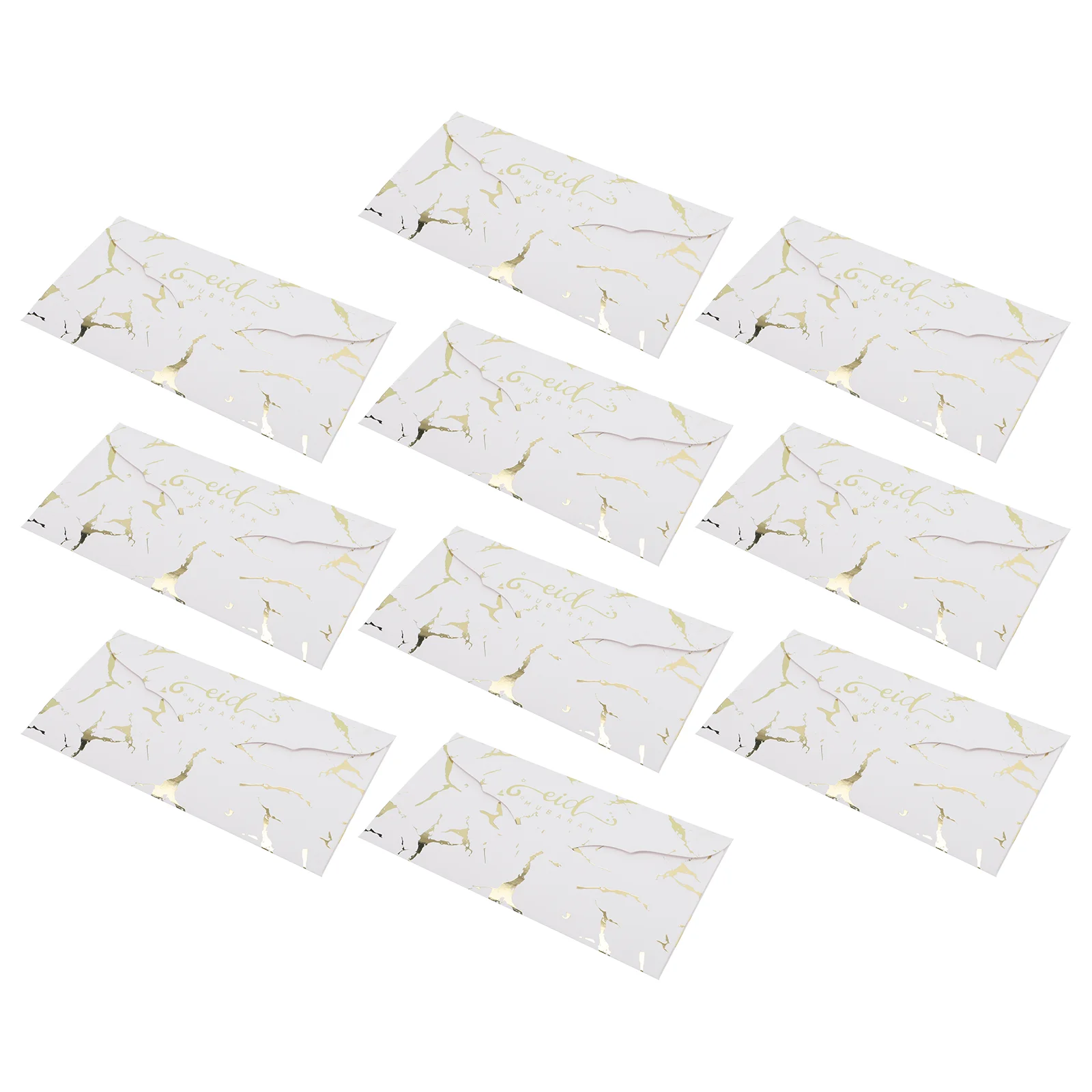 

10 Pcs Eid Envelope Wedding Decor Supply Muslim Envelopes Blank Decorative Paper Wrapping Exquisite Packet
