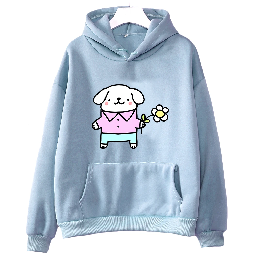 

Brief Strokes Flowerdog Hoodie Women Anime Sweatshirt Lovely/kawaii Animal Hoody Autunm Casual Pullovers Comfortable Clothes