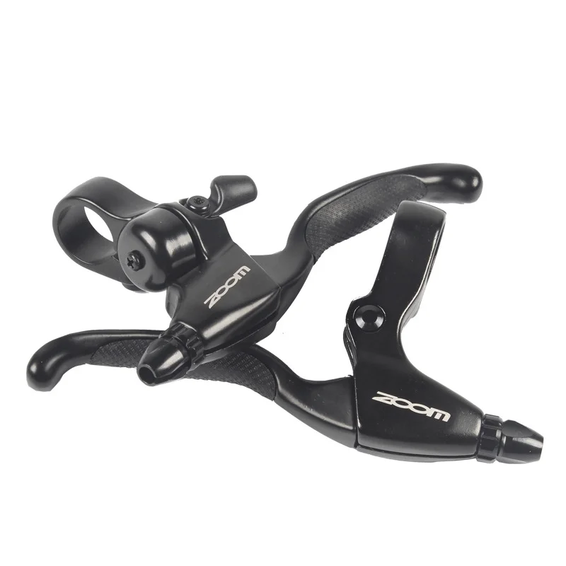 

ZOOM 1 pair of Brake Aluminum Alloy V/Disc brakes Lever Mountain Bike brake Handle Crank Black MTB Bicycle universal accessories