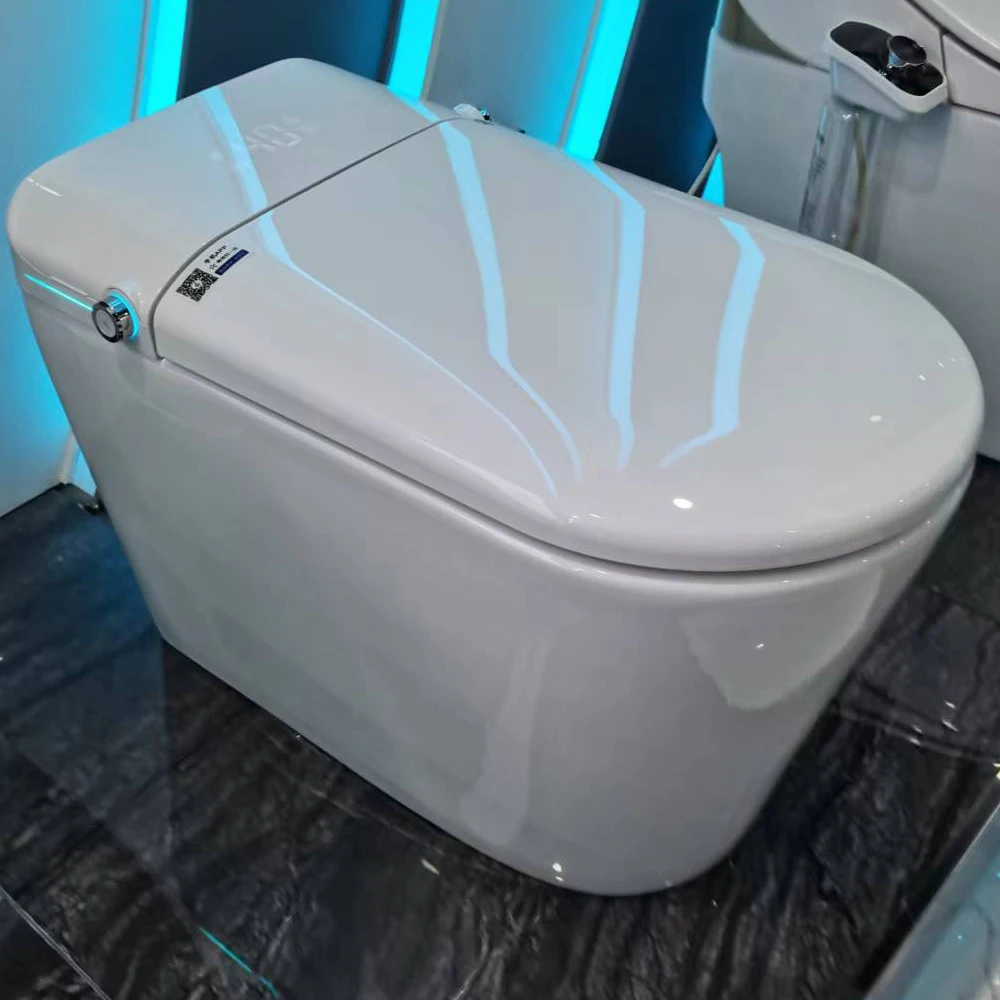 

Современный Электрический автоматический туалетный инструмент, интеллектуальная санитарная посуда для ванной, керамический цельный умный туалет