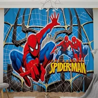 disney cartoon captain spiderman blackout curtains for living room shading curtain for bedroom home decor