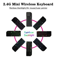 high quality 2 4g rf mini wireless keyboard 3 in 1 mini handheld qwerty touchpad mouse for pc notebook smart tv