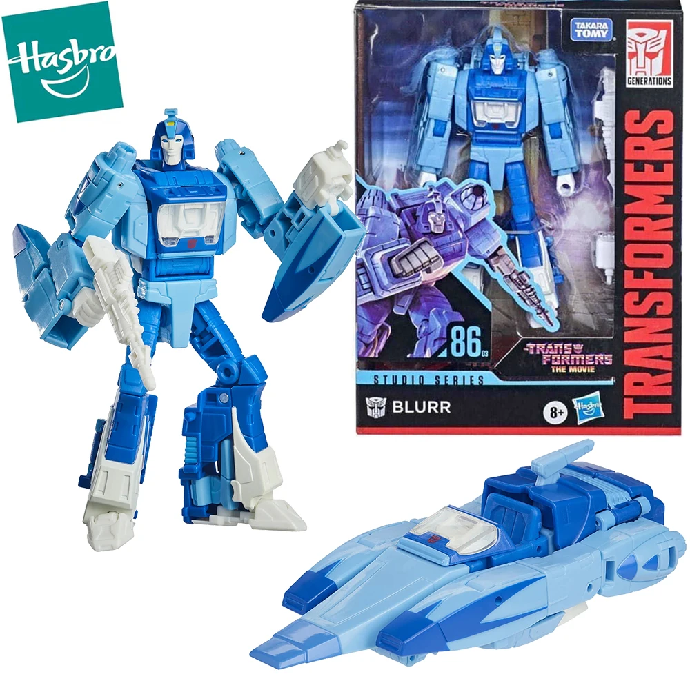 

In Stock Hasbro Transformers Studio Series 86-03 Blurr Ss8603 Deluxe Class Action Figure Collectible Movie Model Toys