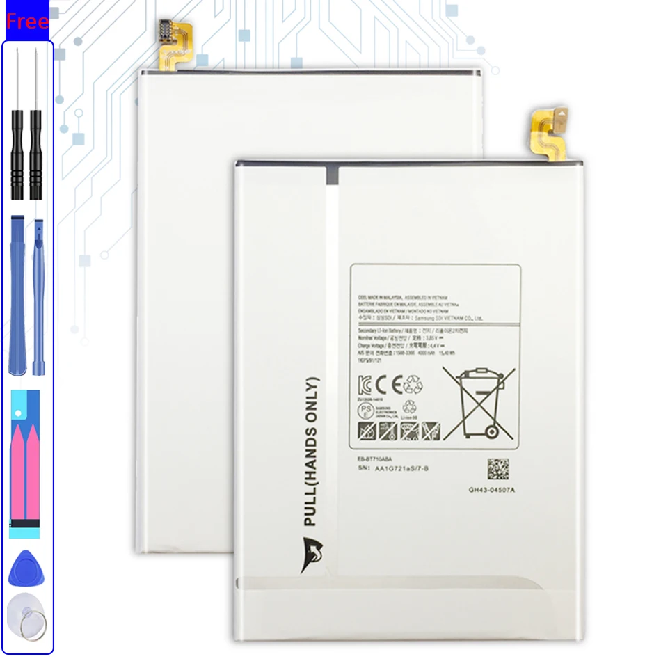 

Tablet Li-Polymer Battery For Samsung Galaxy Tab S2 8.0 SM T710 T715 T715C SM-7710 SM-T715 4000mAh EB-BT710ABE
