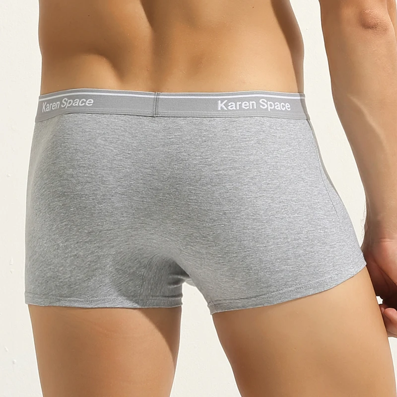Мужские трусы хлопковые шорты-боксеры нижнее белье для мужчин дышащие U-образные