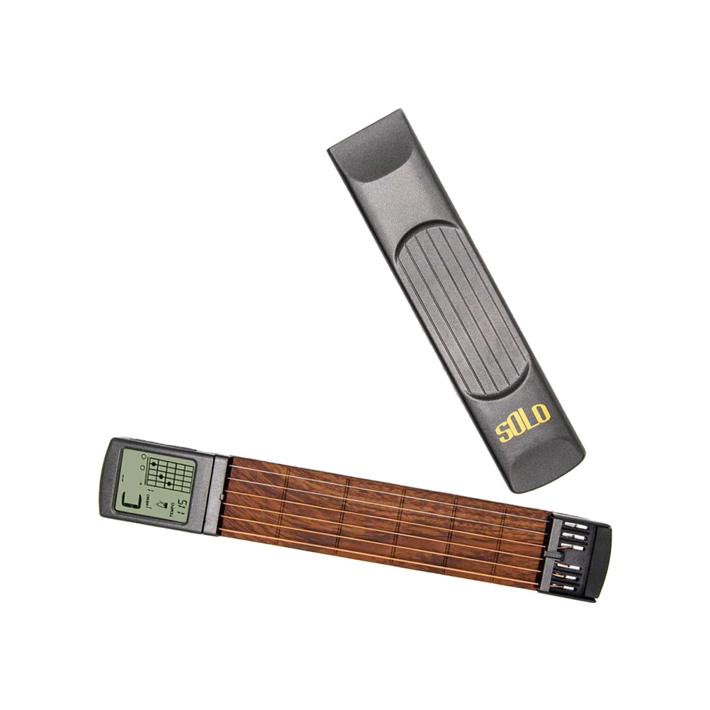 

Pocket Guitar Tool Practice Trainer Exercise Chord Neck 6 Fret Copper Acoustic Travel Bass