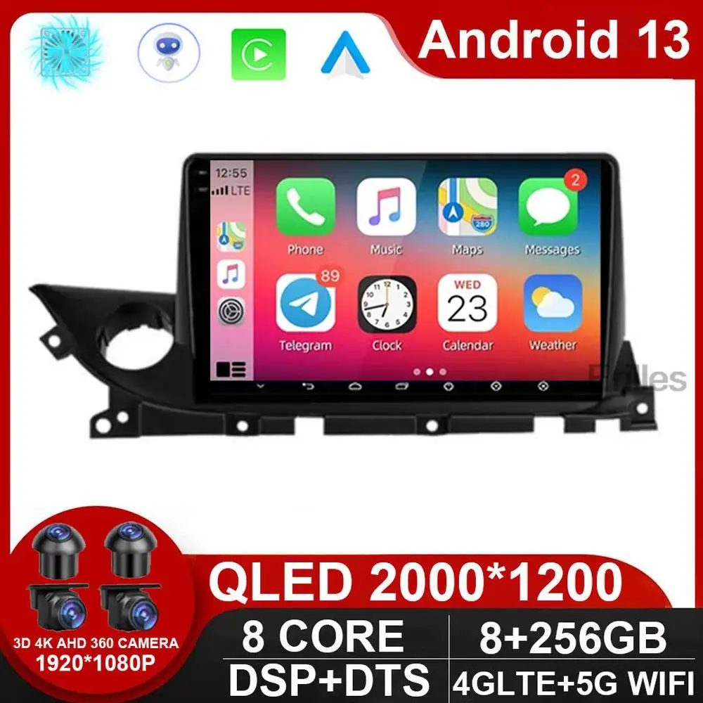 Для Mazda 6 Mazda6 III 3 GJ GL ATENZA 2018 2019 2020 2021 Android 13 Carplay авто радио стерео мультимедийный