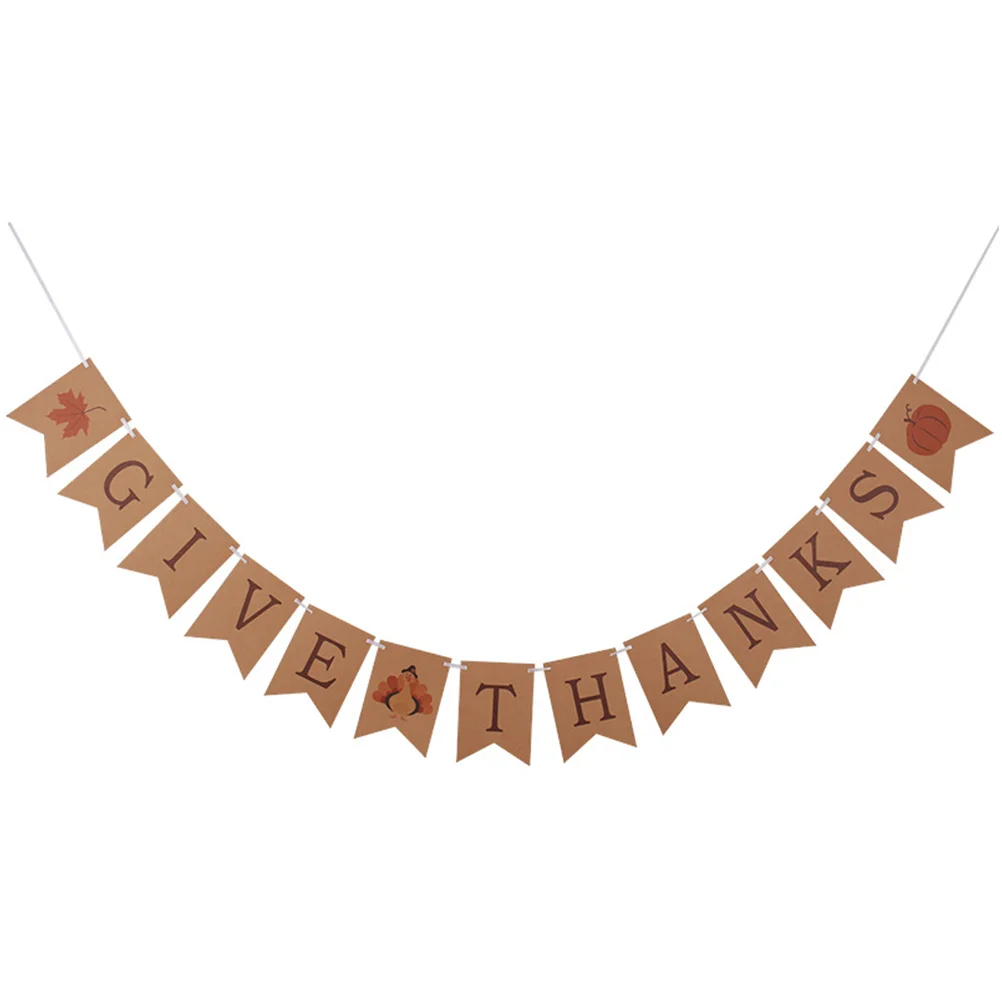 

1 шт. креативный декоративный праздничный бумажный баннер в виде тыквы для стены на День Благодарения в помещении