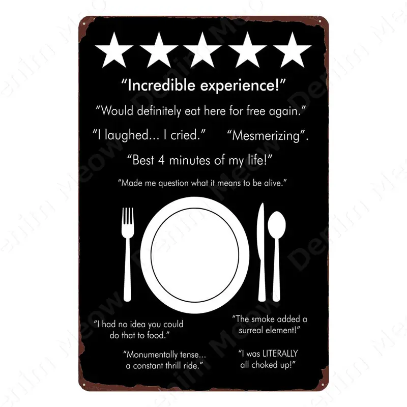 Кухонные правила Ретро жестяной знак паста сэндвич металлическая пластина