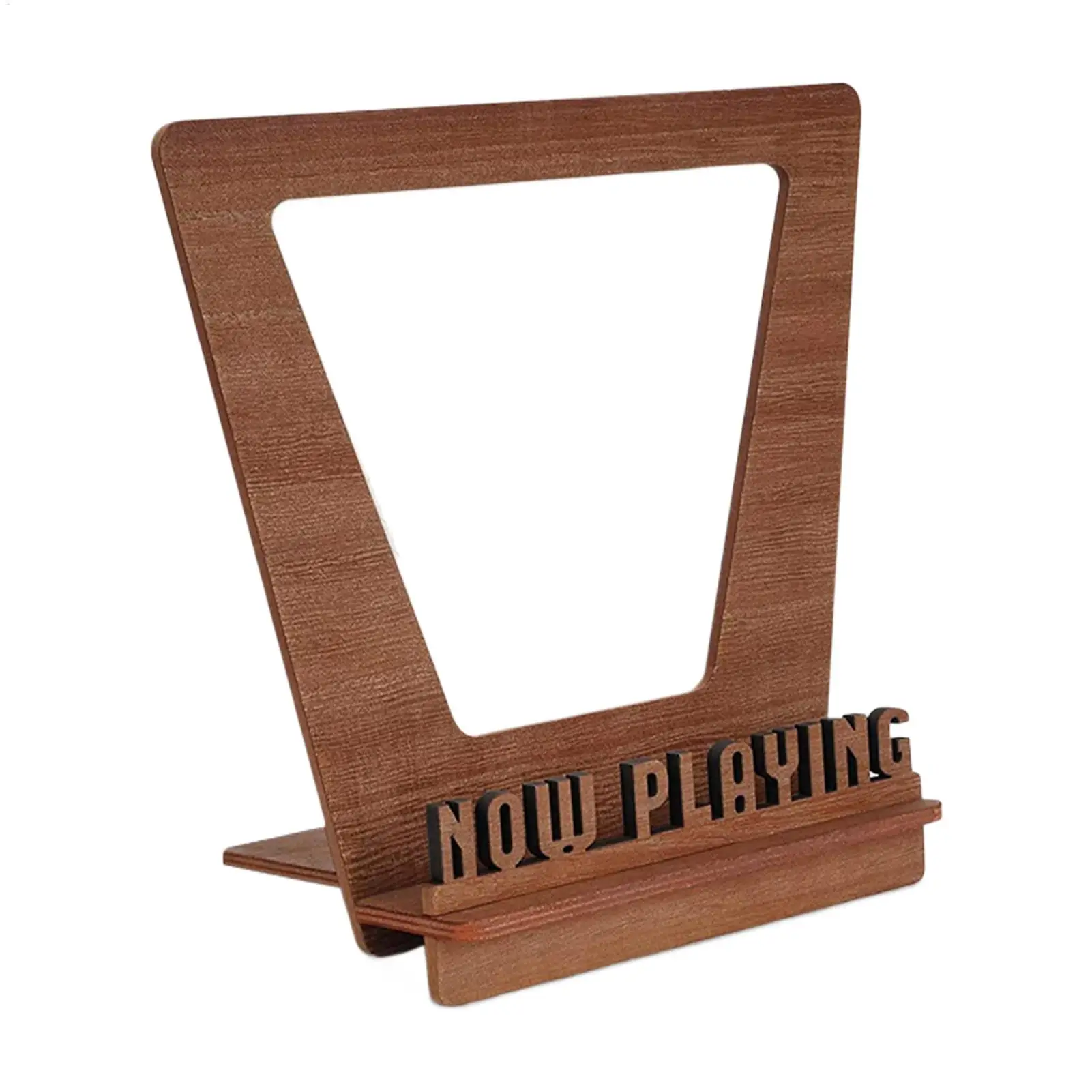 

Деревянная подставка для виниловых пластинок "Now Playing"