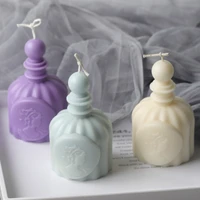 diy perfume bottle molds for candles creative handmade scented candle 3d silicone mold for candle making