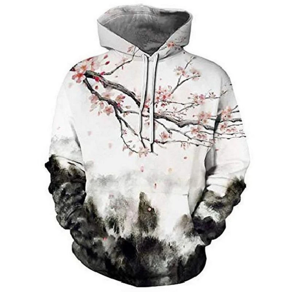 

Autumn New Fashion Cool 3d Digital Printing Long Sleeve Men's Hooded Pullover Casual Sport Hoodies Tops Clothes for Men