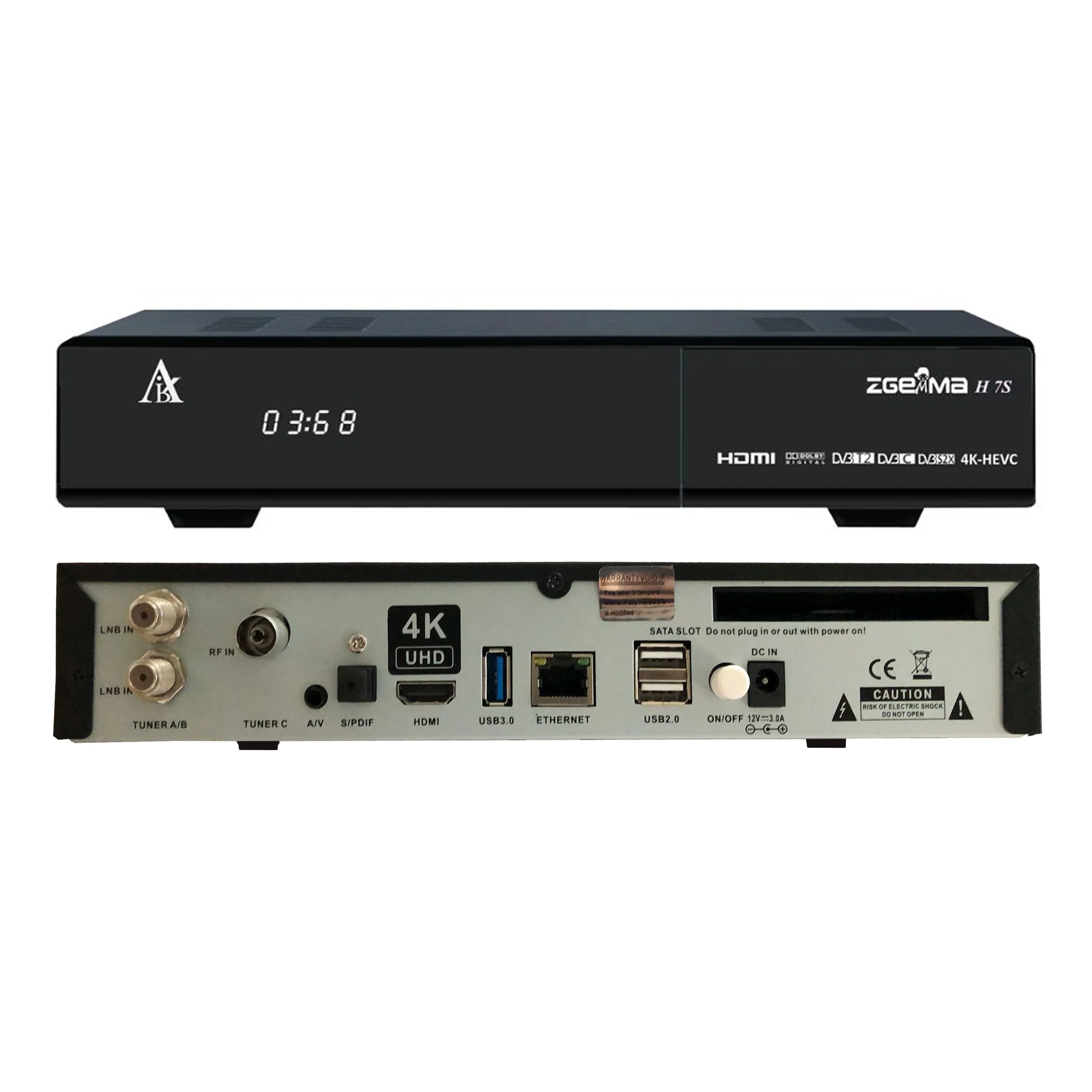 Спутниковый ресивер 4K UHD с ОС Enigma2 Linux 2*DVB-S2S2X + DVB-T2C тюнеры CA +CI Stalker ZGEMMMA H7S (art.: 3920d2efbe969) - 3920d2efbe969