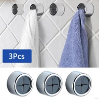 3pc portable push in home dishwashing holder tea towel holder kitchen cloth clip bathroom shelving storage rack