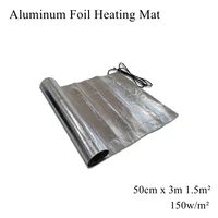 1.5m² Square Aluminium Foil Heating Mat Warm Pad Rug Heater Waterproof Twin Conductor Cable Under Floor Ceramic Tile Cement