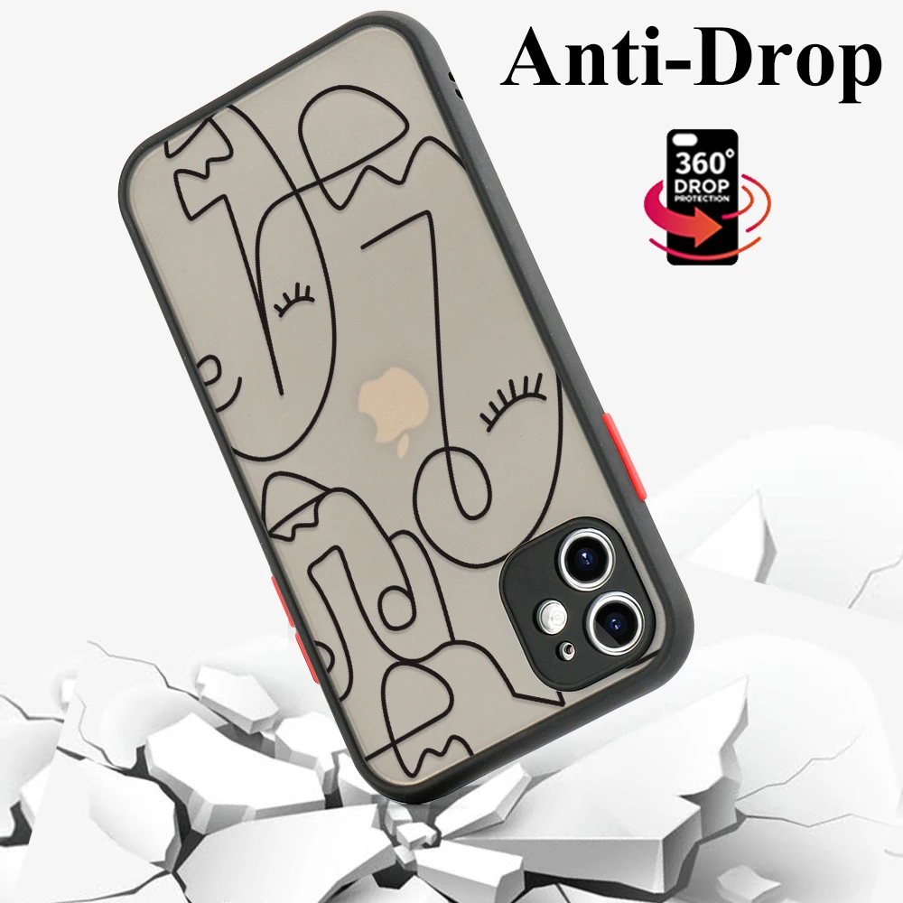 redmi 10c capa line flower cases for xiaomi mi 11 lite case for redmi note 8 pro 9s 10 10s 9 11 pro 9t poco f4 gt x3 pro cover free global shipping
