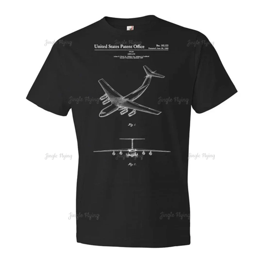 C-141 Рубашка Звездолитель в виде самолета подарок ВВС проект для пилота футболка