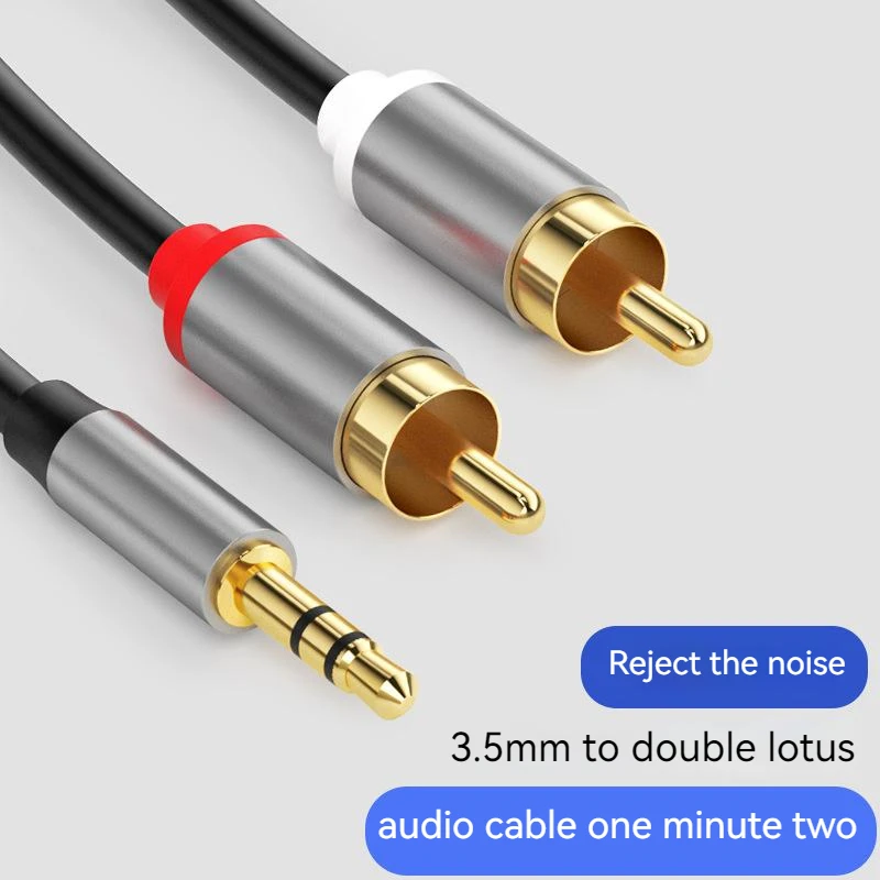 

Audio Cable 2RCA To 3.5MM Cable 3.5RPM Rac For TV PC Amplifier DVD Speaker Wire Headphone Cable