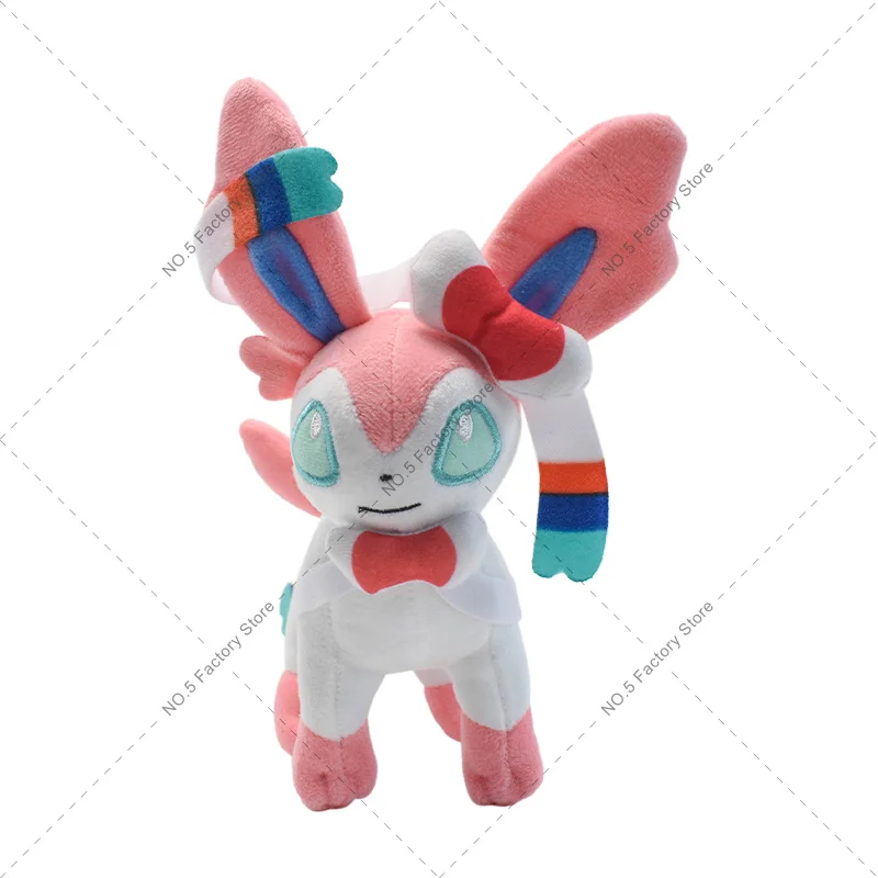 17 см покемон сильвеон плюшевая игрушка Kawaii аниме Eevee зеркан Jolteon Vaporeon Мягкая