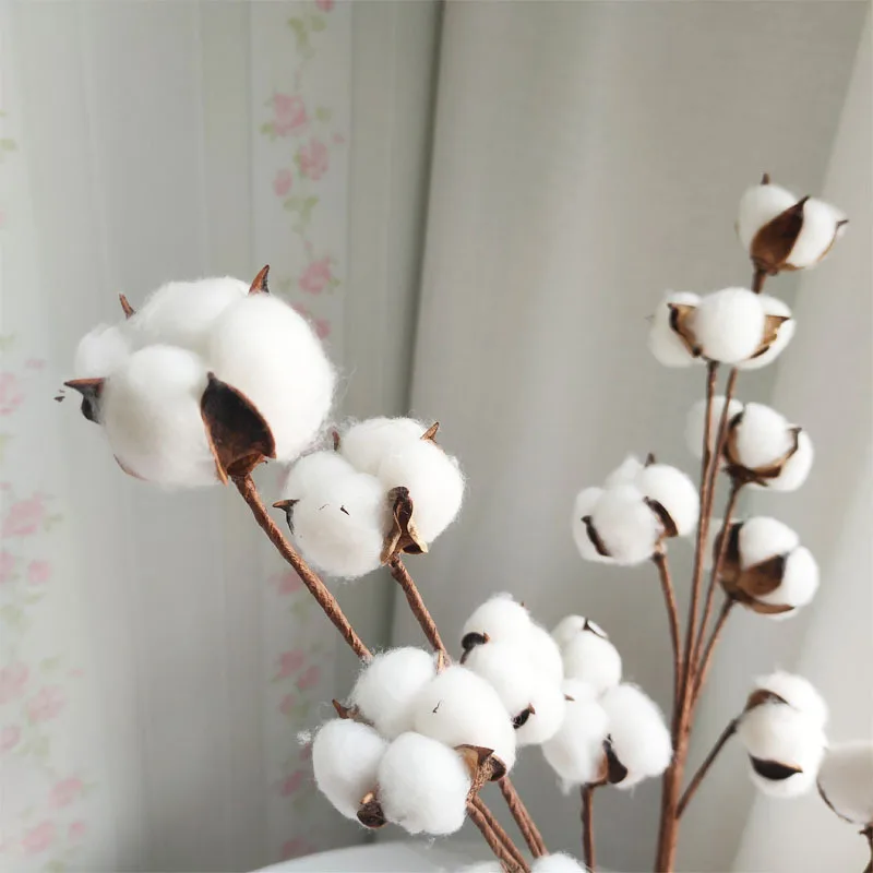 Искусственные цветы из хлопка 1 шт. 10 цветов