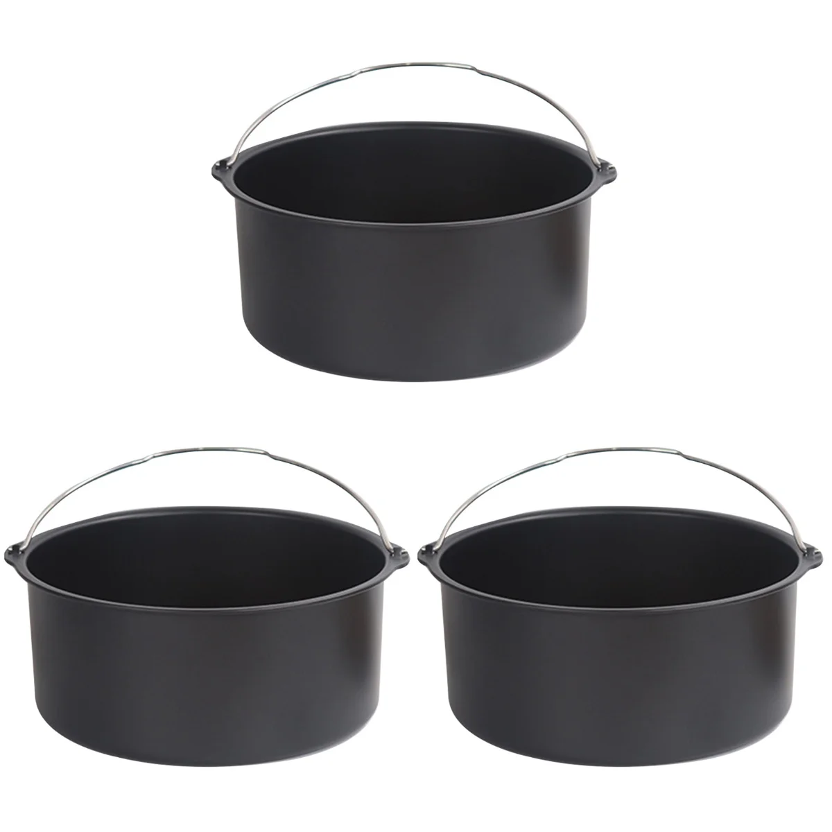 

Fryer Air Baking Cake Oven Pan Basket Dish Tray Tin Bakeware Pot Deep Parts Accessories