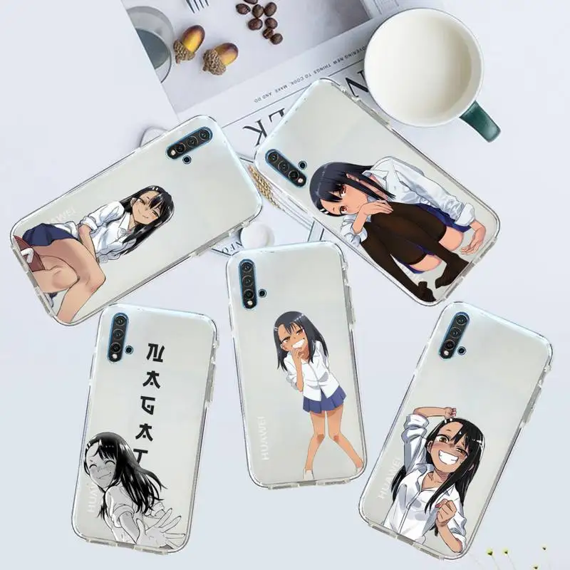 

Nagatoro San japan anime Phone Case Transparent for Huawei honor P mate Y 20 30 40 10 8 5 6 7 9 i x c pro lite prime smart