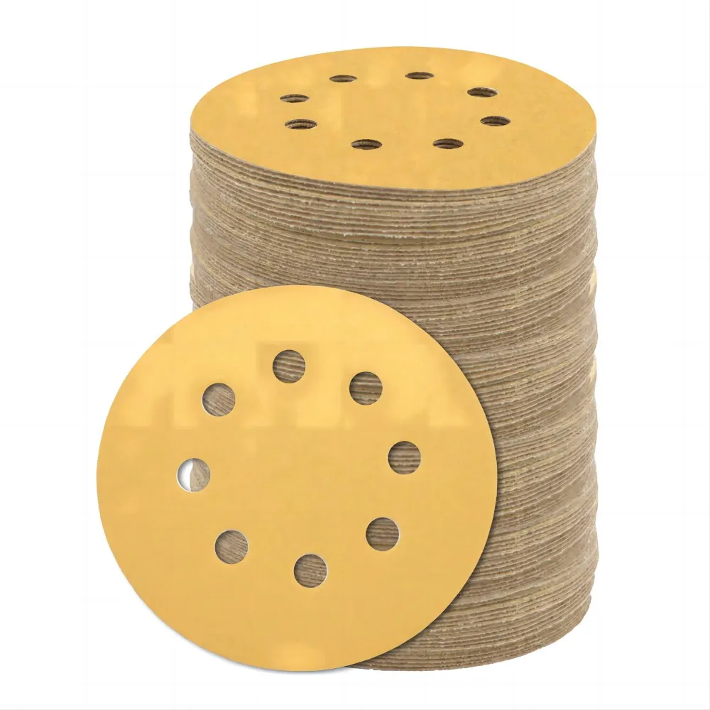 150 Pack 5 Inch Sanding Discs 40/60/80/120/320/400 Grit Hook and Loop 8 Hole Aluminum Oxide Sandpaper 125mm for Orbital Sander