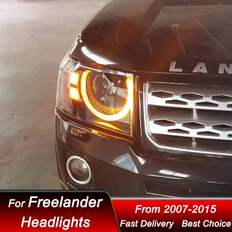 Автомобильные фары для Land Rover Freelander 2 2007-2015 стиль Defender полностью светодиодные