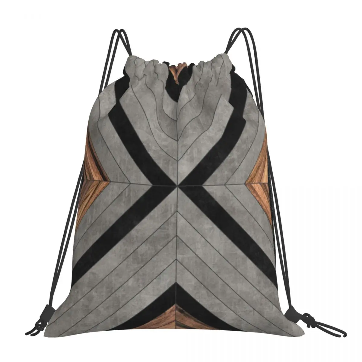 

Urban Tribal Pattern No.2 Backpacks Fashion Portable Drawstring Bags Drawstring Bundle Pocket Sports Bag Book Bags For Man Woman